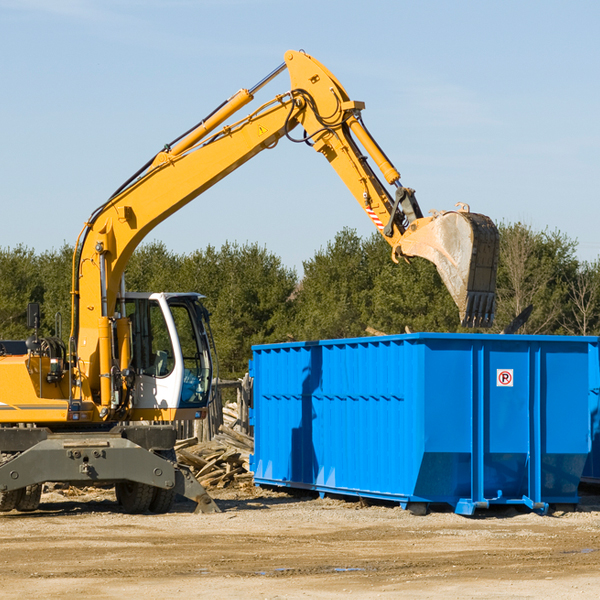 can i choose the location where the residential dumpster will be placed in Mallory NY